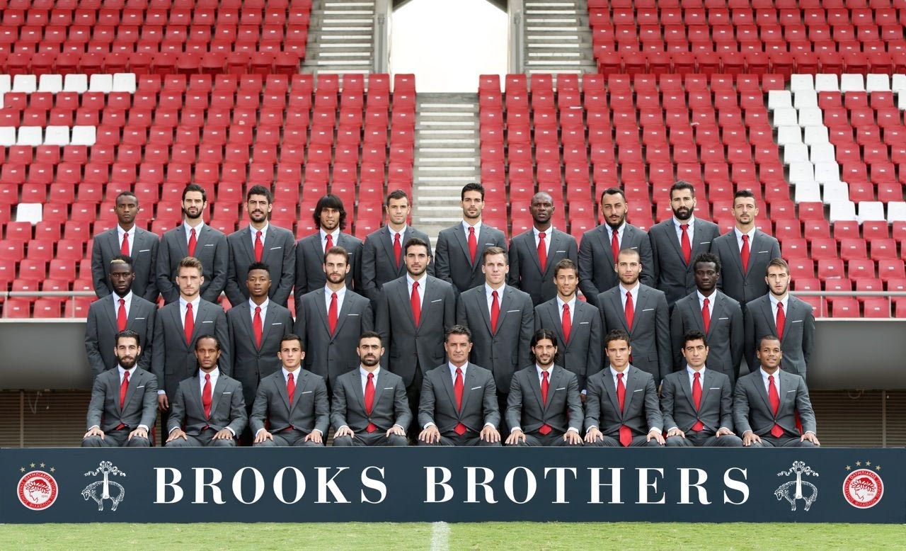 Για 3η χρονιά η “Brooks Brothers” ντύνει τον Ολυμπιακό