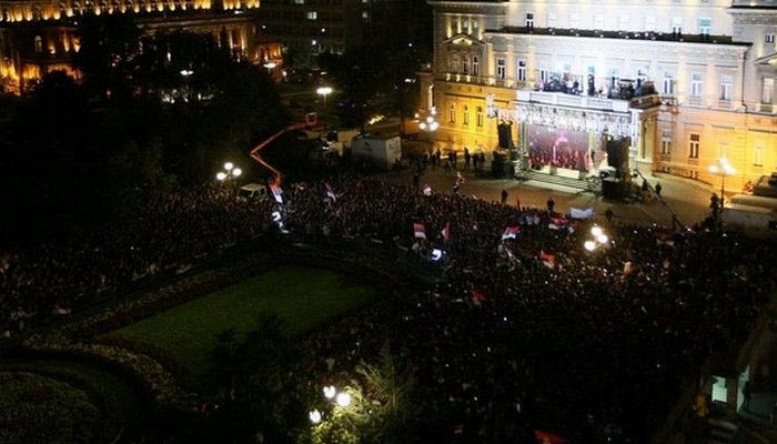 Υποδοχή ηρώων, πλημμύρισε το Βελιγράδι (PHOTOS)