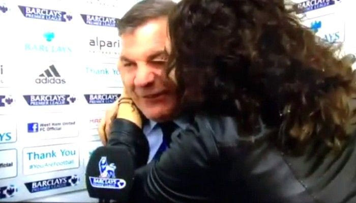 Eνα φιλί για τη νίκη στον Αλαρντάις on camera! (VIDEO)