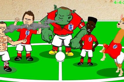 Το Εσθονία-Αγγλία σε καρτούν! (VIDEO)