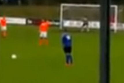 Απίστευτη εκτέλεση φάουλ με ραμπόνα (VIDEO)