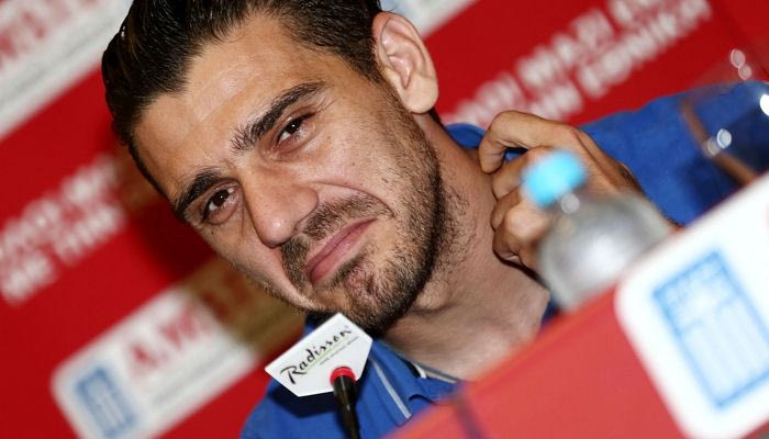 Συνθήματα κατά Κατσουράνη στο ΟΑΚΑ