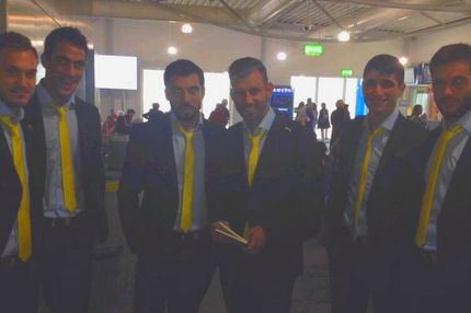 H αναχώρηση της ΑΕΚ για τα Χανιά