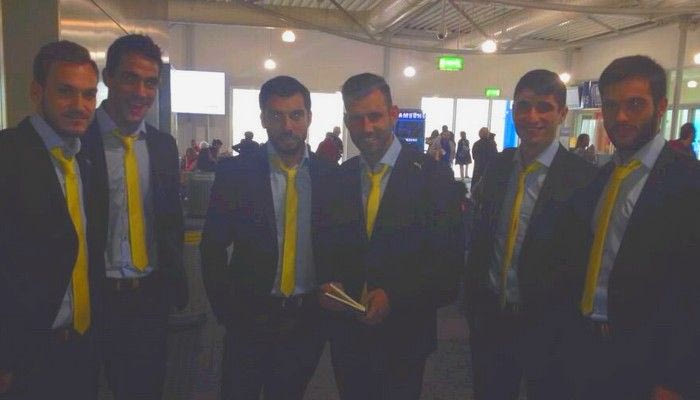 H αναχώρηση της ΑΕΚ για τα Χανιά