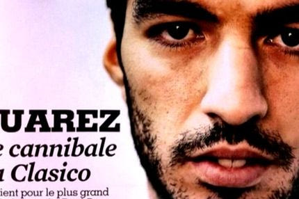 “Le cannibale Luis Suarez”