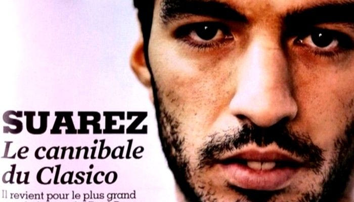 “Le cannibale Luis Suarez”