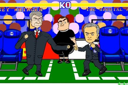 Ο καυγάς Βενγκέρ-Μουρίνιο σε καρτούν (VIDEO)