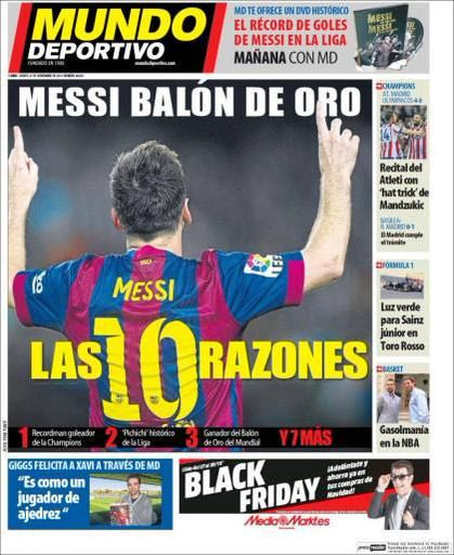 Οι 10 λόγοι που πρέπει ο Μέσι να πάρει τη Χρυσή Μπάλα