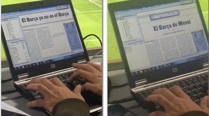 Η “κωλοτούμπα” Ισπανού δημοσιογράφου (PHOTO)