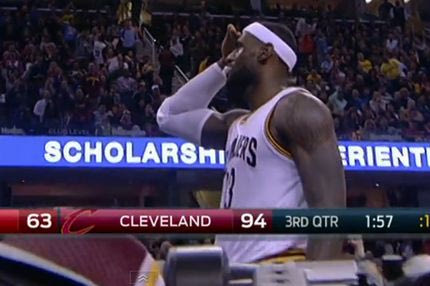 Τάπα και… προσοχή ο ΛεΜπρόν (VIDEO)