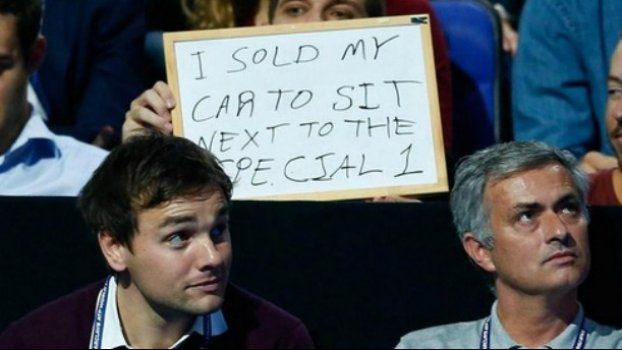 Πούλησε το αμάξι του για να κάτσει δίπλα στον Μουρίνιο