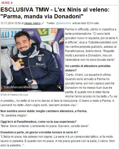 Σωτήρης Νίνης, η μεγάλη επιστροφή