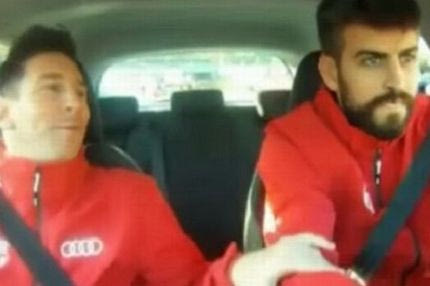 Τρόμαξε με τον οδηγό Πικέ ο Μέσι (VIDEO)