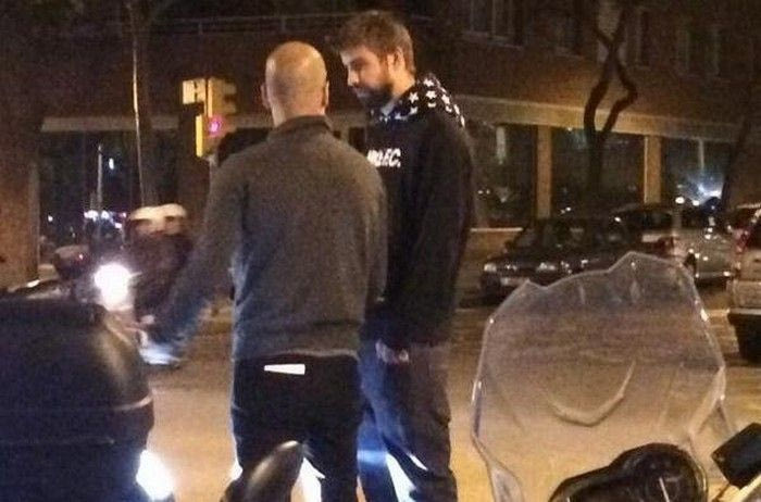 Reunion Πικέ – Γουαρδιόλα στη Βαρκελώνη (PHOTO)