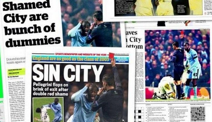 Τα επικριτικά πρωτοσέλιδα για τη Μάντσεστερ Σίτι (PHOTOS)
