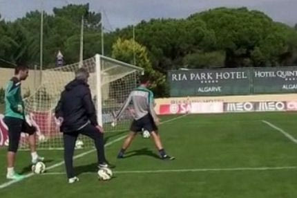 Πανηγυρίζει έξαλλα ακόμη και στην προπόνηση ο Ρονάλντο! (VIDEO)