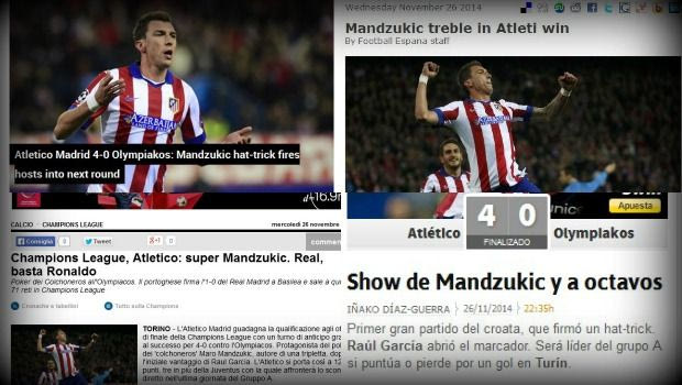 Ο ξένος Τύπος για το Ατλέτικο – Ολυμπιακός (PHOTOS)