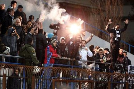 Πτώση φιλάθλου στο Αίγιο