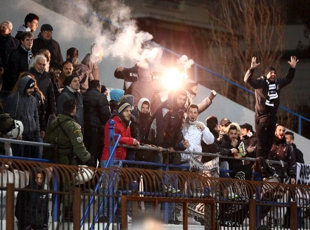 Πτώση φιλάθλου στο Αίγιο
