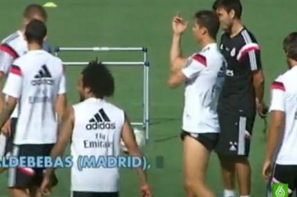 Οι άσεμνες χειρονομίες του Κριστιάνο στον Κοεντράο (VIDEO)