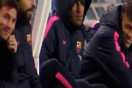 Ο Νεϊμάρ κάνει πλάκα με τον Μέσι (VIDEO)