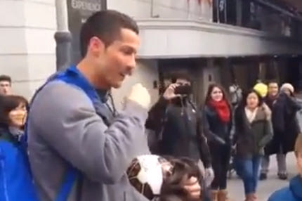 Ο… άστεγος Ρονάλντο (VIDEO)