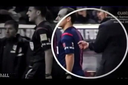 H άσεμνη χειρονομία του Σιμεόνε στους διαιτητές (VIDEO)