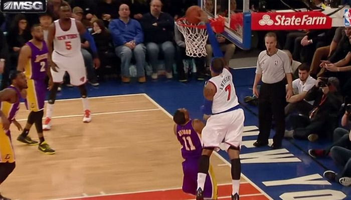 Top5: Τρομερό alley-oop κάρφωμα από Καρμέλο Άντονι (VIDEO)