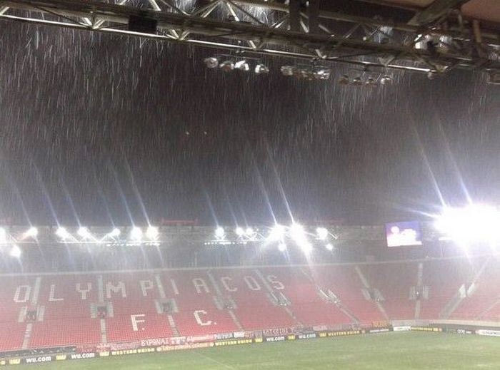 Έριξε… καρέκλες στο “Γ. Καραϊσκάκης” (VIDEO)