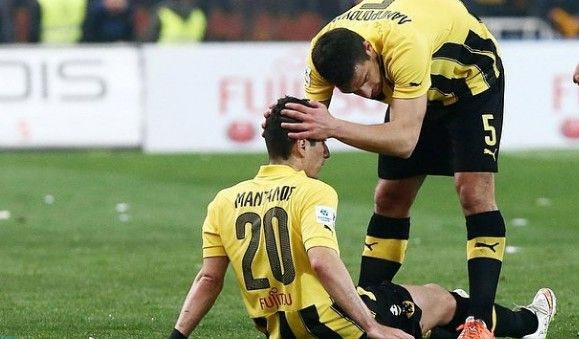 Το “ευχαριστώ” στον κόσμο της ΑΕΚ και τα “περαστικά” στον Μάνταλο (PHOTOS)