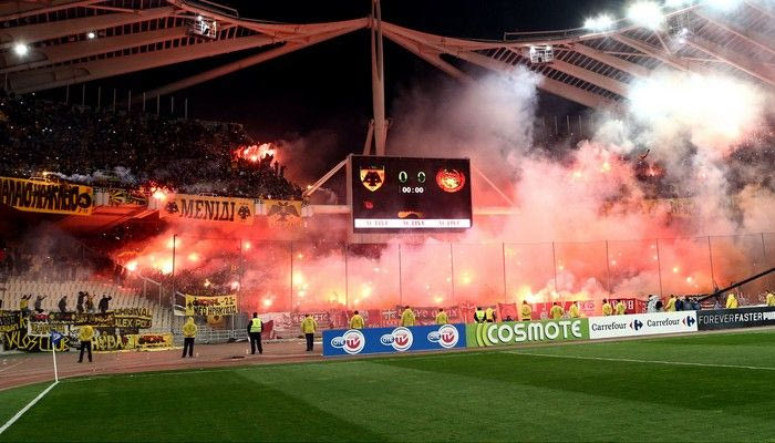 Ο χαμός την ώρα της εισόδου των ομάδων στο ΟΑΚΑ! (VIDEOS)