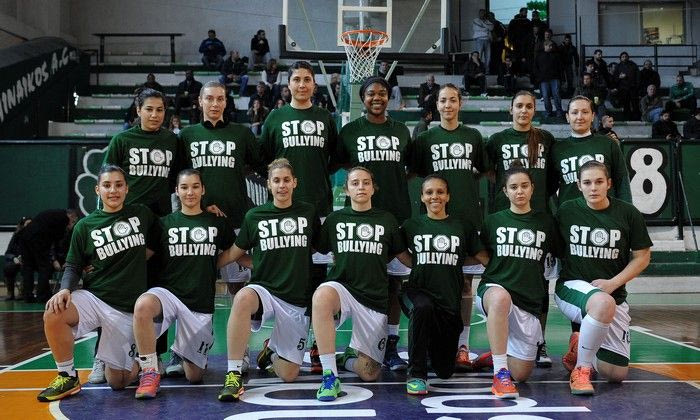Η γυναικεία ομάδα μπάσκετ του Παναθηναϊκού κατά του Bullying (PHOTOS)