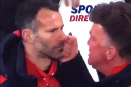 Ο έξαλλος πανηγυρισμός του Φαν Χάαλ και το “πάγωμα” του Γκιγκς (VIDEO)