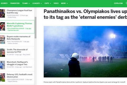 Πως βίωσε το ESPN το ντέρμπι: Η “ηλεκτρισμένη” ατμόσφαιρα, η αστυνομία και ο Μαρινάκης