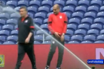 Θύμα του… ποτιστικού ο Γκουαρδιόλα (VIDEO)