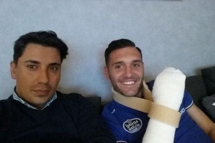 Στον γύψο ο Λούκας (PHOTO)