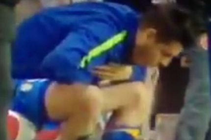 Έκανε εμετό στον πάγκο ο Μοράτα (VIDEO)