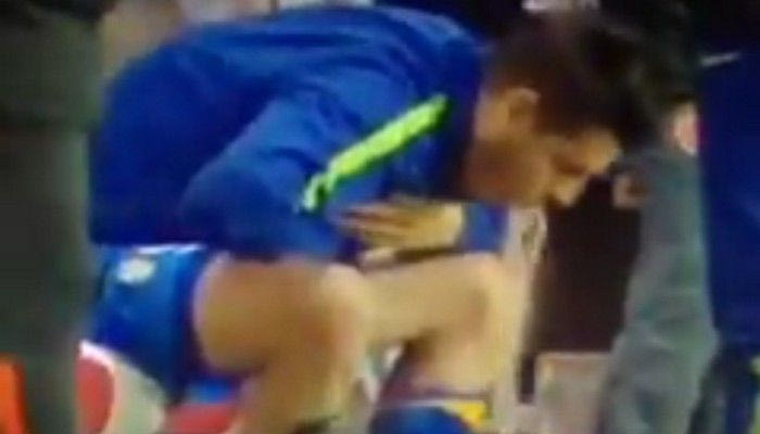 Έκανε εμετό στον πάγκο ο Μοράτα (VIDEO)