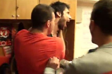 Η αποθέωση του Πρίντεζη στα αποδυτήρια (VIDEO)