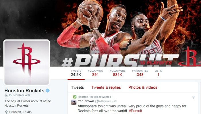 Το προσβλητικό tweet των Ρόκετς (PHOTOS)