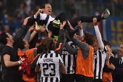 Οι πανηγυρισμοί της Γιουβέντους για το σκουντέτο (VIDEO)