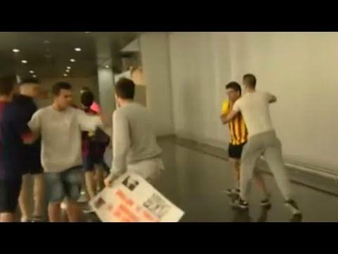 Ξύλο μεταξύ οπαδών της Ρεάλ και της Μπαρτσελόνα (VIDEO)