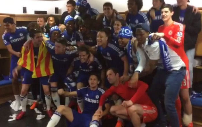 Το πάρτι της Τσέλσι στα αποδυτήρια (VIDEOS)