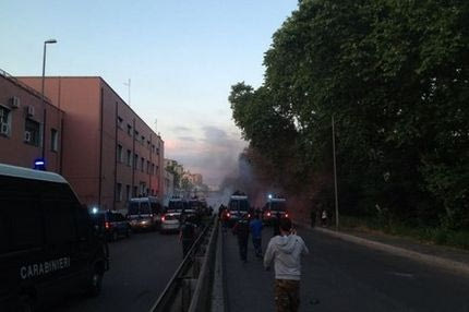 Ένταση έξω από το “Ολίμπικο” (VIDEO)