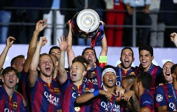 Η απονομή του Κυπέλλου στην Μπαρτσελόνα