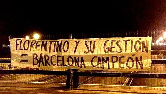 Πανό κατά Πέρεθ στους δρόμους της Μαδρίτης