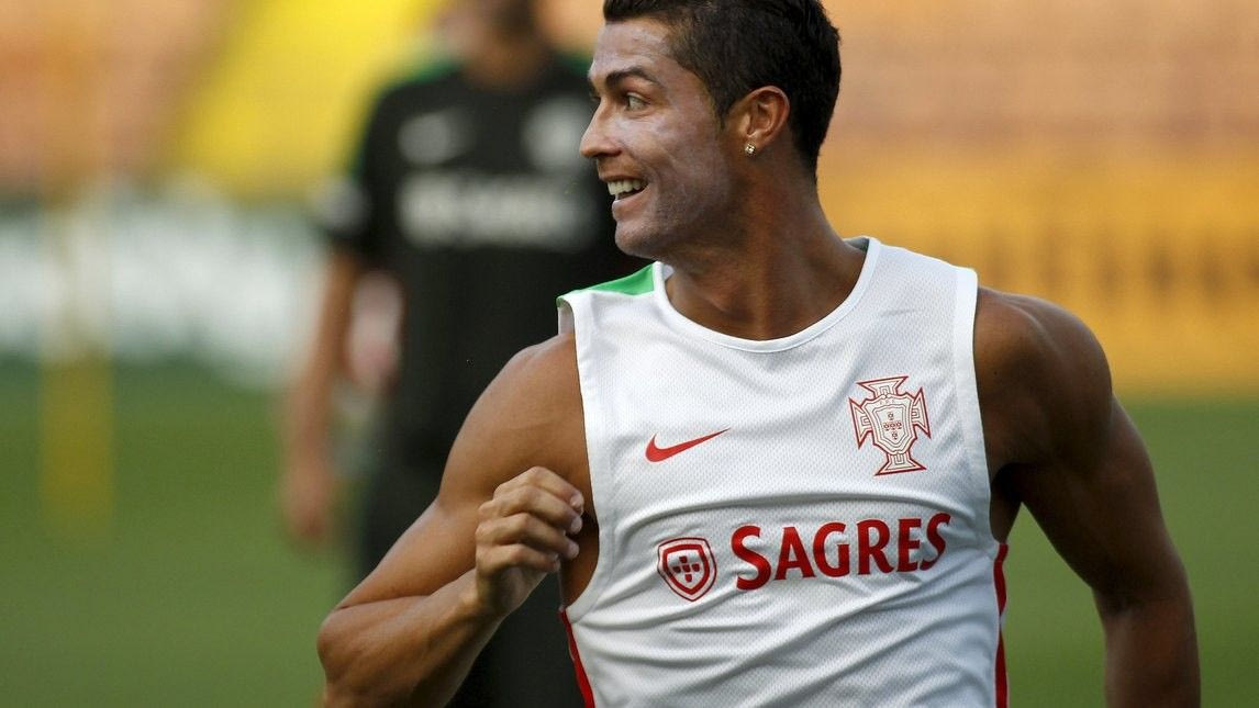 Προπόνηση με αντηλιακό ο Ρονάλντο