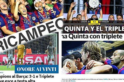 Ο ξένος Τύπος για το πέμπτο Champions League της Μπαρτσελόνα!