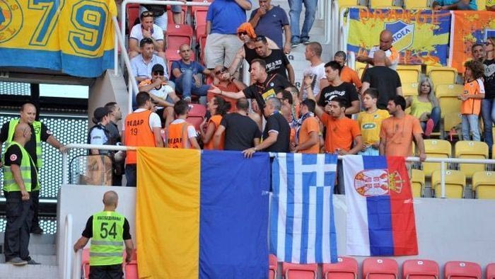 Ένταση στο ματς του ΑΠΟΕΛ στα Σκόπια