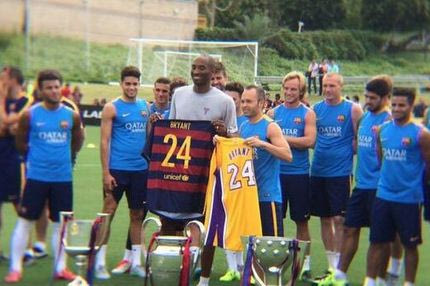 Ο Κόμπε επισκέφτηκε την Μπαρτσελόνα